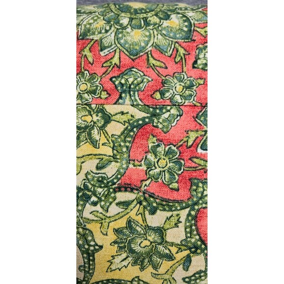 Stratford Home Decorative Accent Pillow 16"  Yellow Coral Green - Picture 3 of 13